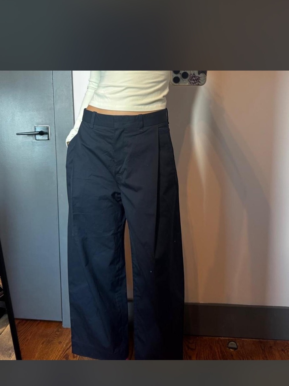 COS- navy blue pants